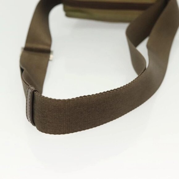 PRADA Shoulder Bag Nylon Khaki Silver Auth ki5896 - Picture 8 of 16